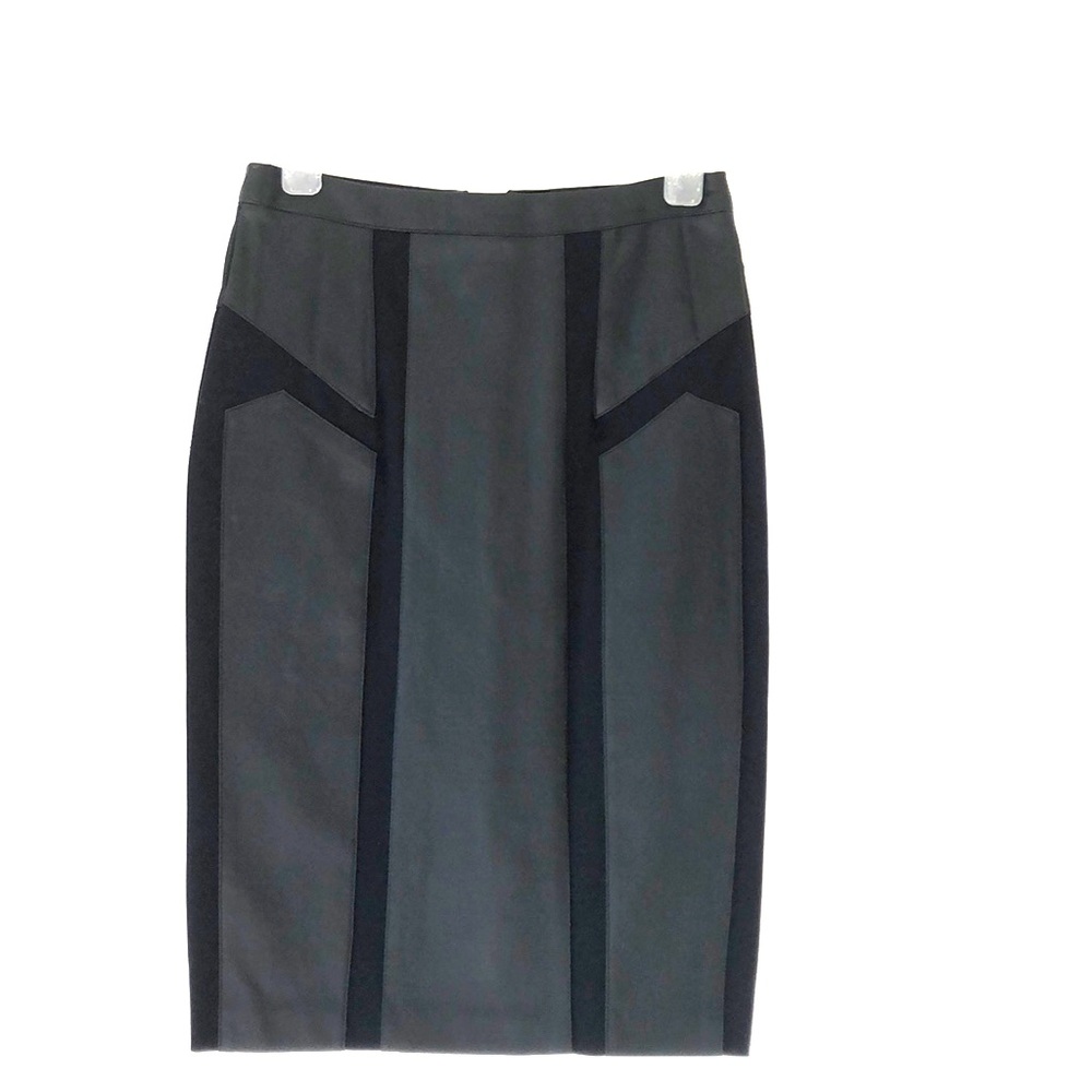 Faux Leather Skirt in Black